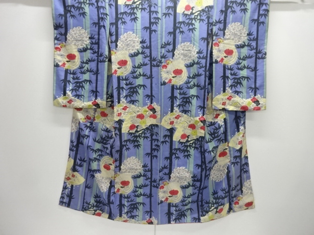 JAPANESE KIMONO / ANTIQUE KIMONO / SILK / FLOWER ROUNDEL